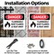 Signmission Flammable Keep Flames And Heat Away Danger Sign, Plastic, 10in W x 7in L, 2PK OS-2PACK-DS-P-710-L-1259 - alternate 7